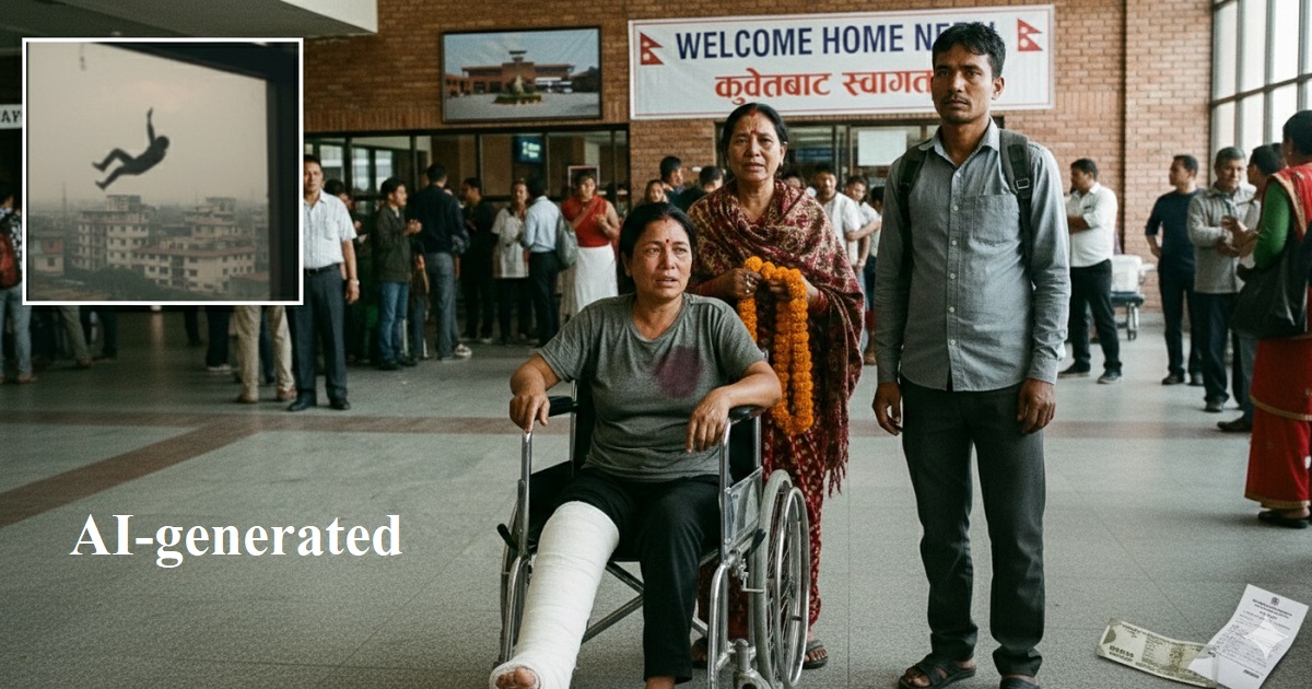 श्रीमान्‌को उपचार खर्च जुटाउन कुवेत पुगिन्, साहुले दुई तलामाथिबाट खसाल्दा ह्विलचियरमा फर्किइन्